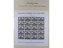 1872/45, meist postfrische und teils gestempelte reichhaltige Material-Sammlung inkl. Dienstmarken, dabei viele Varianten, Fa