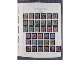 1872/45, meist postfrische und teils gestempelte reichhaltige Material-Sammlung inkl. Dienstmarken, dabei viele Varianten, Fa