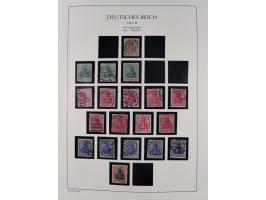 1872/45, meist postfrische und teils gestempelte reichhaltige Material-Sammlung inkl. Dienstmarken, dabei viele Varianten, Fa