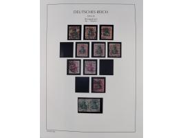 1872/45, meist postfrische und teils gestempelte reichhaltige Material-Sammlung inkl. Dienstmarken, dabei viele Varianten, Fa