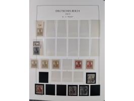 1872/45, meist postfrische und teils gestempelte reichhaltige Material-Sammlung inkl. Dienstmarken, dabei viele Varianten, Fa