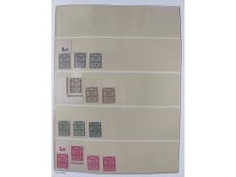 1872/45, meist postfrische und teils gestempelte reichhaltige Material-Sammlung inkl. Dienstmarken, dabei viele Varianten, Fa