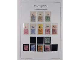 1872/45, meist postfrische und teils gestempelte reichhaltige Material-Sammlung inkl. Dienstmarken, dabei viele Varianten, Fa