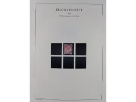 1872/45, meist postfrische und teils gestempelte reichhaltige Material-Sammlung inkl. Dienstmarken, dabei viele Varianten, Fa