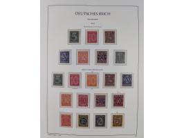 1872/45, meist postfrische und teils gestempelte reichhaltige Material-Sammlung inkl. Dienstmarken, dabei viele Varianten, Fa