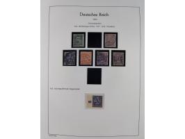 1872/45, meist postfrische und teils gestempelte reichhaltige Material-Sammlung inkl. Dienstmarken, dabei viele Varianten, Fa
