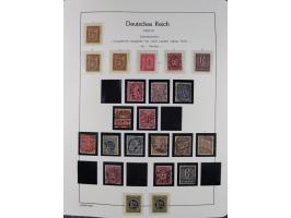 1872/45, meist postfrische und teils gestempelte reichhaltige Material-Sammlung inkl. Dienstmarken, dabei viele Varianten, Fa