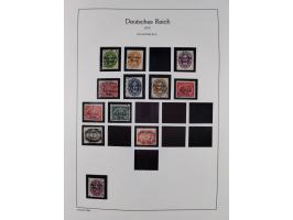 1872/45, meist postfrische und teils gestempelte reichhaltige Material-Sammlung inkl. Dienstmarken, dabei viele Varianten, Fa