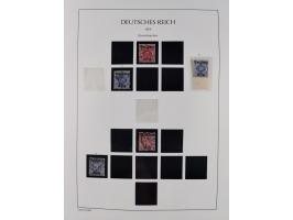 1872/45, meist postfrische und teils gestempelte reichhaltige Material-Sammlung inkl. Dienstmarken, dabei viele Varianten, Fa