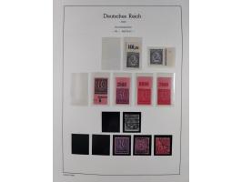 1872/45, meist postfrische und teils gestempelte reichhaltige Material-Sammlung inkl. Dienstmarken, dabei viele Varianten, Fa