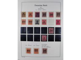 1872/45, meist postfrische und teils gestempelte reichhaltige Material-Sammlung inkl. Dienstmarken, dabei viele Varianten, Fa