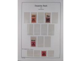 1872/45, meist postfrische und teils gestempelte reichhaltige Material-Sammlung inkl. Dienstmarken, dabei viele Varianten, Fa