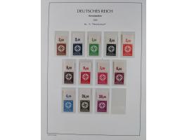 1872/45, meist postfrische und teils gestempelte reichhaltige Material-Sammlung inkl. Dienstmarken, dabei viele Varianten, Fa