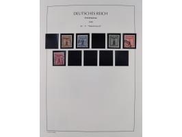 1872/45, meist postfrische und teils gestempelte reichhaltige Material-Sammlung inkl. Dienstmarken, dabei viele Varianten, Fa