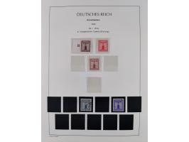 1872/45, meist postfrische und teils gestempelte reichhaltige Material-Sammlung inkl. Dienstmarken, dabei viele Varianten, Fa