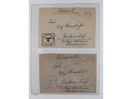 1872/45, meist postfrische und teils gestempelte reichhaltige Material-Sammlung inkl. Dienstmarken, dabei viele Varianten, Fa