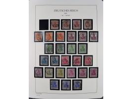 1872/45, meist postfrische und teils gestempelte reichhaltige Material-Sammlung inkl. Dienstmarken, dabei viele Varianten, Fa