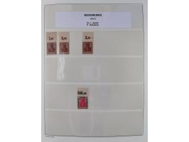 1872/45, meist postfrische und teils gestempelte reichhaltige Material-Sammlung inkl. Dienstmarken, dabei viele Varianten, Fa