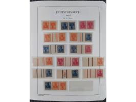 1872/45, meist postfrische und teils gestempelte reichhaltige Material-Sammlung inkl. Dienstmarken, dabei viele Varianten, Fa