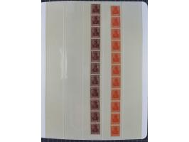 1872/45, meist postfrische und teils gestempelte reichhaltige Material-Sammlung inkl. Dienstmarken, dabei viele Varianten, Fa