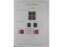 1872/45, meist postfrische und teils gestempelte reichhaltige Material-Sammlung inkl. Dienstmarken, dabei viele Varianten, Fa