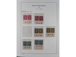 1872/45, meist postfrische und teils gestempelte reichhaltige Material-Sammlung inkl. Dienstmarken, dabei viele Varianten, Fa