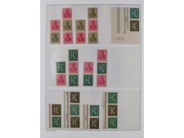 1872/45, meist postfrische und teils gestempelte reichhaltige Material-Sammlung inkl. Dienstmarken, dabei viele Varianten, Fa