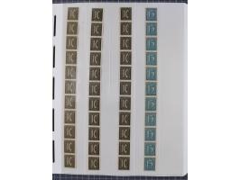 1872/45, meist postfrische und teils gestempelte reichhaltige Material-Sammlung inkl. Dienstmarken, dabei viele Varianten, Fa