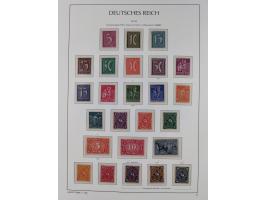 1872/45, meist postfrische und teils gestempelte reichhaltige Material-Sammlung inkl. Dienstmarken, dabei viele Varianten, Fa