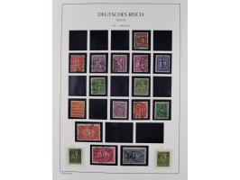 1872/45, meist postfrische und teils gestempelte reichhaltige Material-Sammlung inkl. Dienstmarken, dabei viele Varianten, Fa