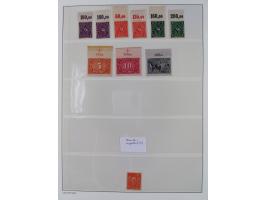 1872/45, meist postfrische und teils gestempelte reichhaltige Material-Sammlung inkl. Dienstmarken, dabei viele Varianten, Fa