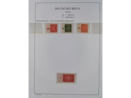 1872/45, meist postfrische und teils gestempelte reichhaltige Material-Sammlung inkl. Dienstmarken, dabei viele Varianten, Fa