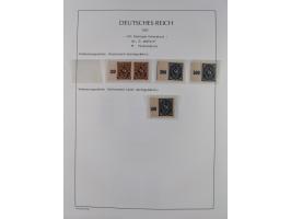 1872/45, meist postfrische und teils gestempelte reichhaltige Material-Sammlung inkl. Dienstmarken, dabei viele Varianten, Fa