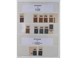 1872/45, meist postfrische und teils gestempelte reichhaltige Material-Sammlung inkl. Dienstmarken, dabei viele Varianten, Fa