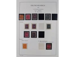 1872/45, meist postfrische und teils gestempelte reichhaltige Material-Sammlung inkl. Dienstmarken, dabei viele Varianten, Fa