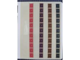 1872/45, meist postfrische und teils gestempelte reichhaltige Material-Sammlung inkl. Dienstmarken, dabei viele Varianten, Fa