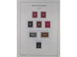 1872/45, meist postfrische und teils gestempelte reichhaltige Material-Sammlung inkl. Dienstmarken, dabei viele Varianten, Fa