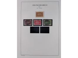 1872/45, meist postfrische und teils gestempelte reichhaltige Material-Sammlung inkl. Dienstmarken, dabei viele Varianten, Fa