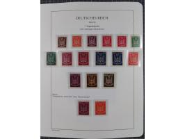 1872/45, meist postfrische und teils gestempelte reichhaltige Material-Sammlung inkl. Dienstmarken, dabei viele Varianten, Fa