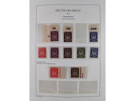 1872/45, meist postfrische und teils gestempelte reichhaltige Material-Sammlung inkl. Dienstmarken, dabei viele Varianten, Fa