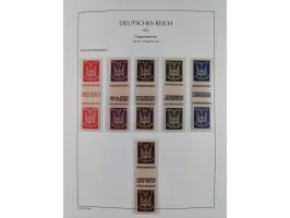 1872/45, meist postfrische und teils gestempelte reichhaltige Material-Sammlung inkl. Dienstmarken, dabei viele Varianten, Fa