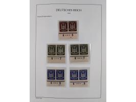 1872/45, meist postfrische und teils gestempelte reichhaltige Material-Sammlung inkl. Dienstmarken, dabei viele Varianten, Fa