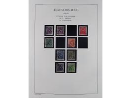 1872/45, meist postfrische und teils gestempelte reichhaltige Material-Sammlung inkl. Dienstmarken, dabei viele Varianten, Fa