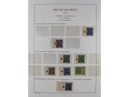 1872/45, meist postfrische und teils gestempelte reichhaltige Material-Sammlung inkl. Dienstmarken, dabei viele Varianten, Fa