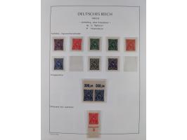 1872/45, meist postfrische und teils gestempelte reichhaltige Material-Sammlung inkl. Dienstmarken, dabei viele Varianten, Fa