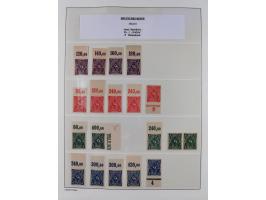 1872/45, meist postfrische und teils gestempelte reichhaltige Material-Sammlung inkl. Dienstmarken, dabei viele Varianten, Fa