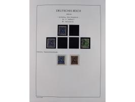 1872/45, meist postfrische und teils gestempelte reichhaltige Material-Sammlung inkl. Dienstmarken, dabei viele Varianten, Fa