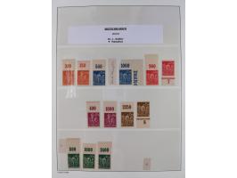 1872/45, meist postfrische und teils gestempelte reichhaltige Material-Sammlung inkl. Dienstmarken, dabei viele Varianten, Fa