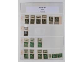 1872/45, meist postfrische und teils gestempelte reichhaltige Material-Sammlung inkl. Dienstmarken, dabei viele Varianten, Fa