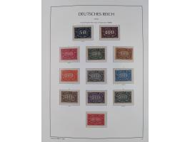 1872/45, meist postfrische und teils gestempelte reichhaltige Material-Sammlung inkl. Dienstmarken, dabei viele Varianten, Fa